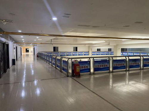 2023年7月,東盟農特產品交易中心三樓只有零星幾家做直播業(yè)務的茶葉公司,沒有發(fā)現(xiàn)中廣通公司的痕跡。(   /圖)